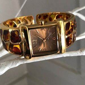 Joan Rivers Plique-a-jour Bangle Watch